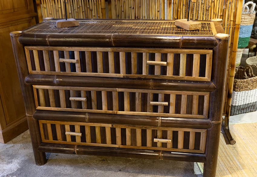 Commode en bambou Nyaman - mobilier intérieur et extérieur