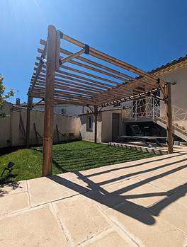 Pergola En Bambou 170x170x220 Cm - Naturelle, Robuste, Pour Jardin, Support Plantes Grimpantes, Coin Salon Extérieur