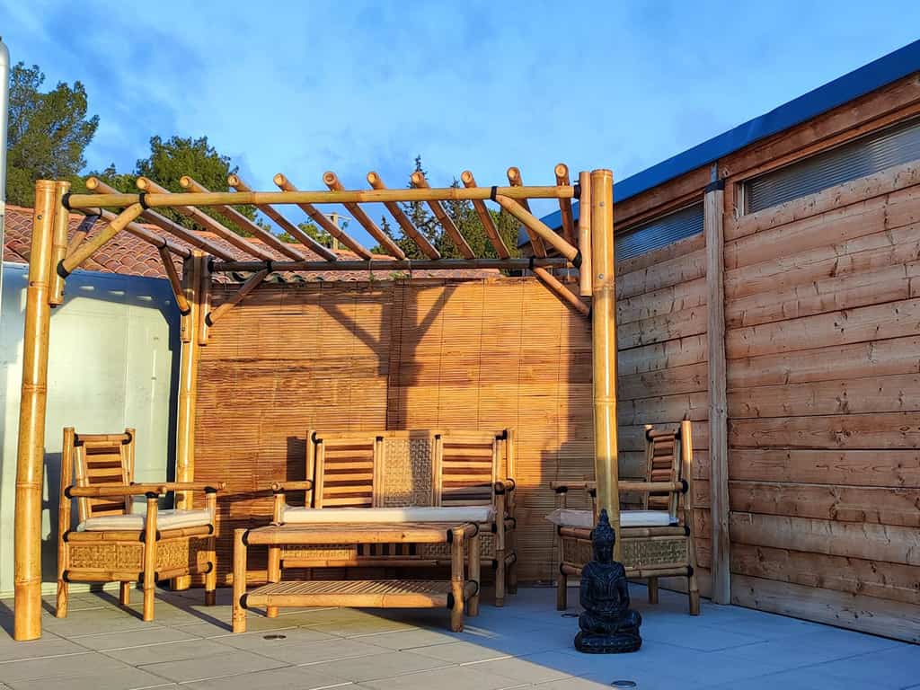 Pergola en bambou - Un Autre Monde
