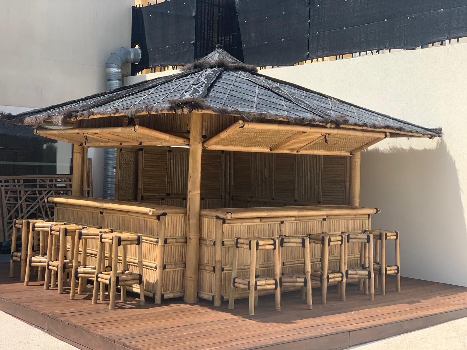 Installation bar de plage