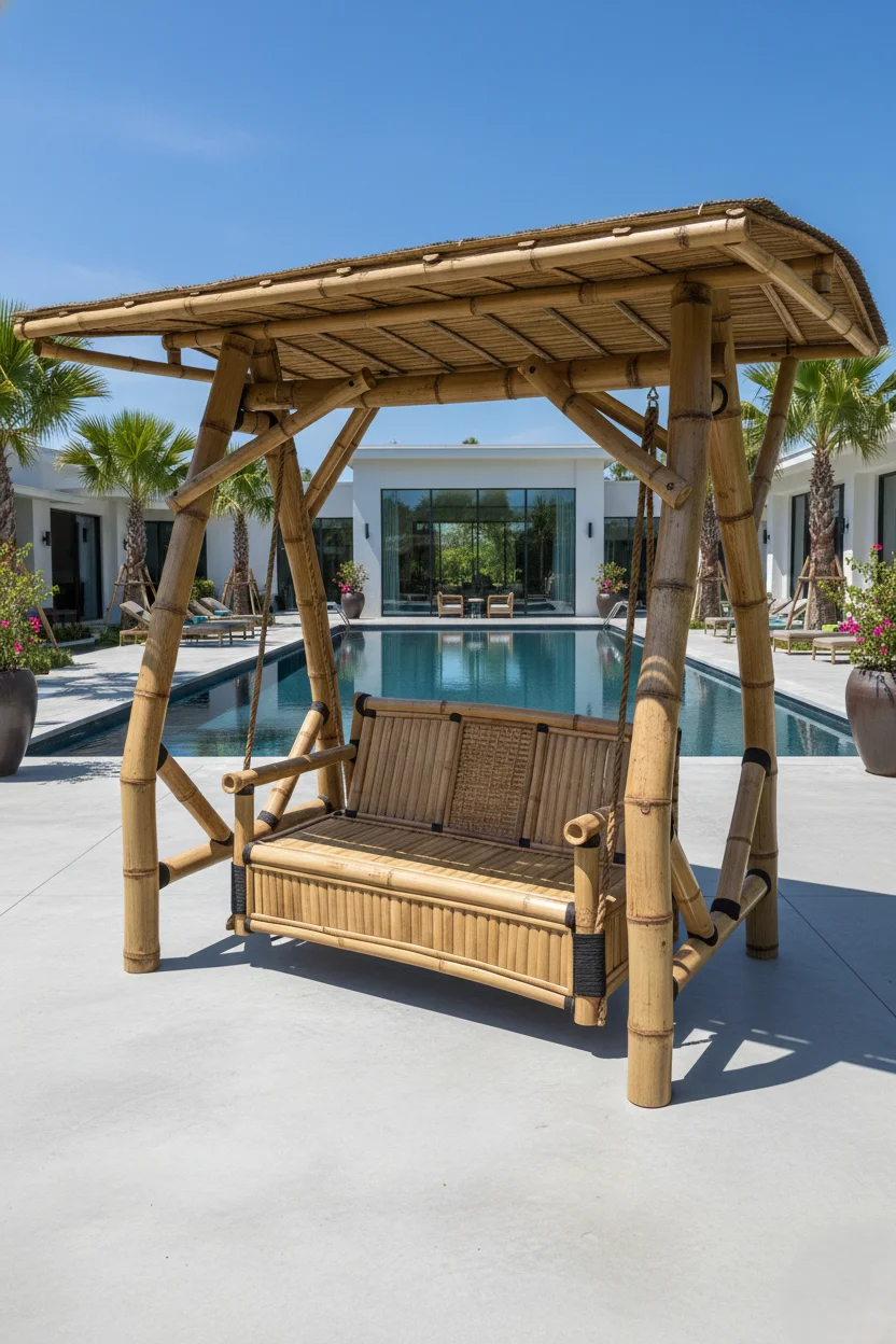 Balancelle en bambou "Bintang" – Image 5