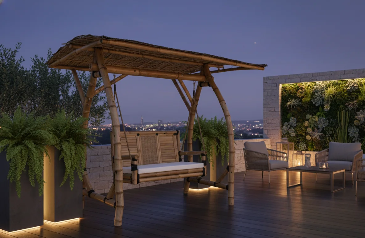 Balancelle en bambou "Bintang" – Image 3