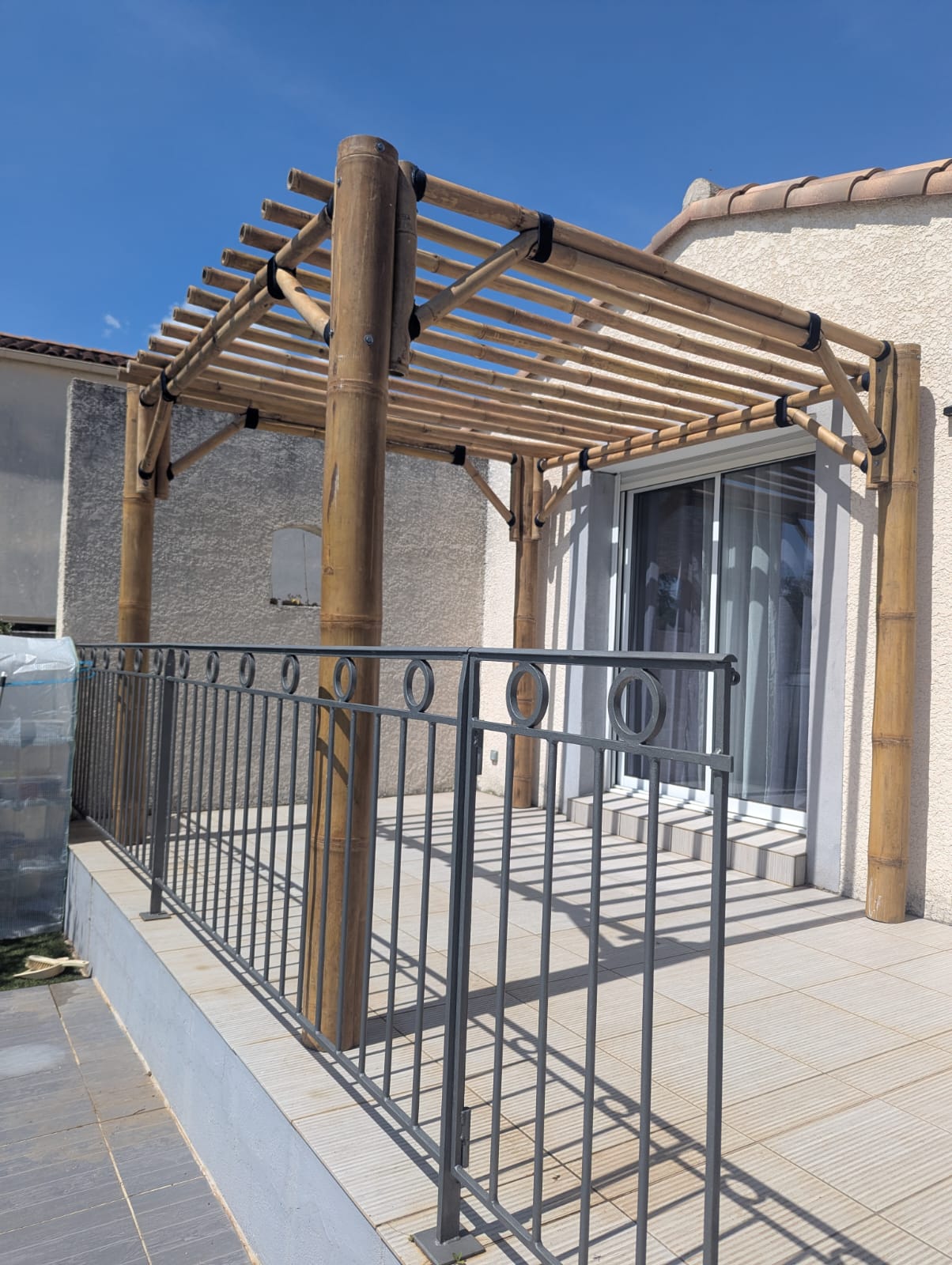 Pergolas en bambou
